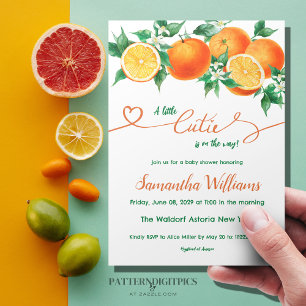 Wasserfarbe Eine kleine Süsse auf der Way Baby Dus Einladung