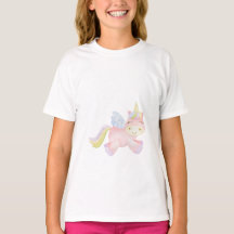 Wasserfarbe Einhorn Kinder T - Shirt