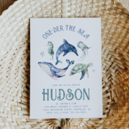 Wasserfarbe Einladung zum Meer