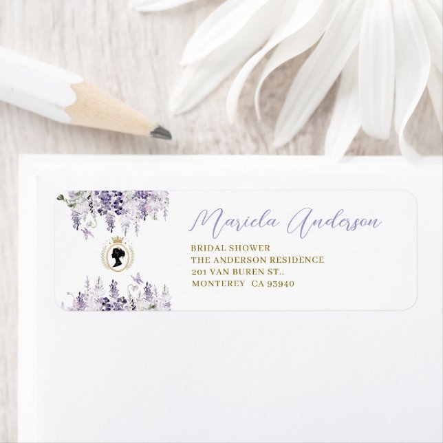 Wasserfarbe Elegante Bow Ribbon Babydusche (Insitu)