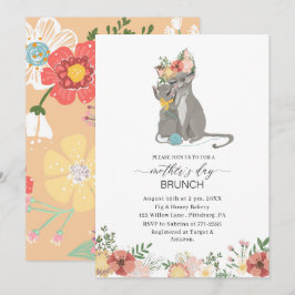 Wasserfarbe Elegante Mutter ist Brunch Baby Showe Einladung