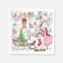 Wasserfarbe Elegante Weihnachtsmärchen