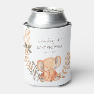 Wasserfarbe Elephant Boho Safari Gastgeschenk Dosenkühler
