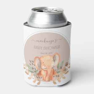 Wasserfarbe Elephant Boho Safari Gastgeschenk Dosenkühler