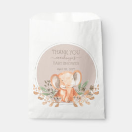 Wasserfarbe Elephant Safari Babydusche Geschenktütchen