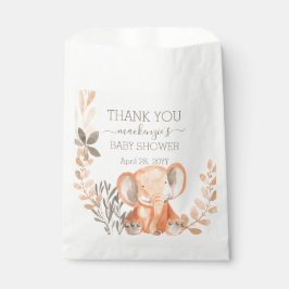 Wasserfarbe Elephant Safari Babydusche Geschenktütchen