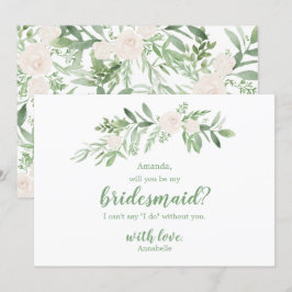 Wasserfarbe Elfenbeinküste Rose Hochzeit meine Bra Einladung