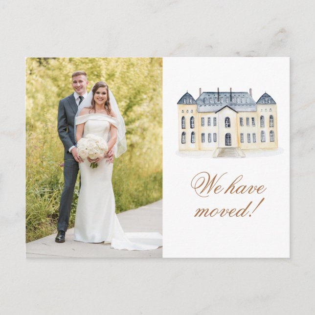 Wasserfarbe Englisch Manor Anwesen Foto übertragen Postkarte (Vorderseite)