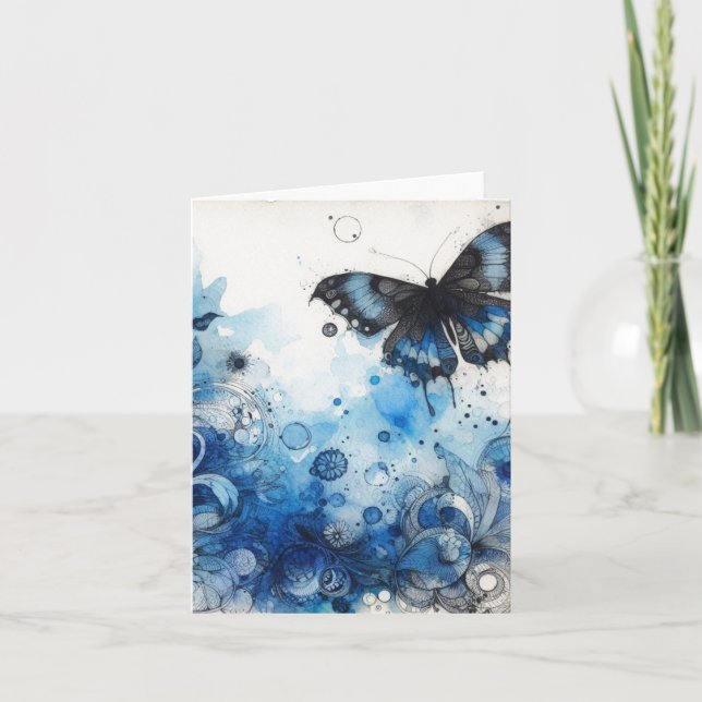 Wasserfarbe Ephemera Vintag Blank (Vorderseite)