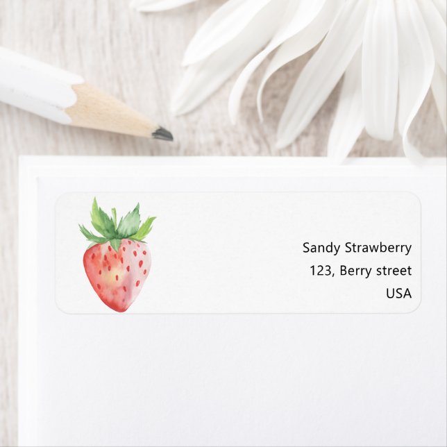 Wasserfarbe Erdbeere (Insitu)