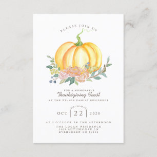 Wasserfarbe   Erntedank Fest Einladung