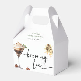 Wasserfarbe Espresso Martini Brautparty Geschenkschachtel