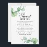 Wasserfarbe Eukalyptus Sweet 16. Grünpflanzen Einladung<br><div class="desc">Wasserfarbe Eukalyptus Sweet 16 Geburtstagseinladung. Bitte kontaktieren Sie mich,  wenn Sie weitere Informationen benötigen.</div>