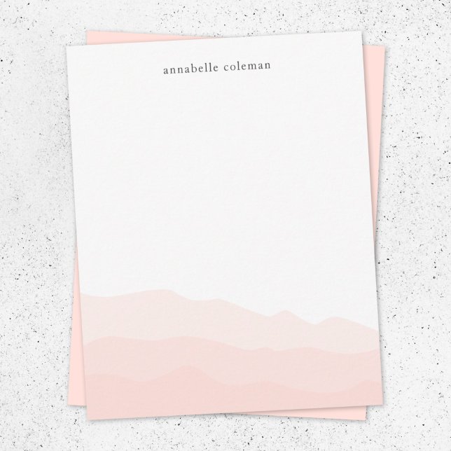 Wasserfarbe Farbe Rosa Feminine Ombre Mitteilungskarte (Von Creator hochgeladen)