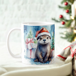 Wasserfarbe Feierliche Weihnachten Tasse