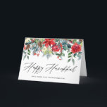 Wasserfarbe Festliche Blumengarten Happy Hanukkah Feiertagskarte<br><div class="desc">Wasserfarben Festivals Blumengarten Happy Hanukkah Card | Senden Sie Hanukkah Grüße an Familie und Freunde mit dieser Blumenkarte Hanukkah. Es enthält Aquarellbilder Rose,  Poinsettien,  Holossalen,  Kiefernnadeln,  Pinecone und andere festliche Akzente. Personalisieren Sie diese botanische Urlaubskarte,  indem Sie Ihre eigenen Texte und Fotos hinzufügen.</div>