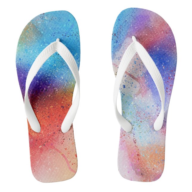 Wasserfarbe Flip Flops (Fußbett)