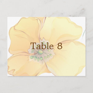 Wasserfarbe Florals Hochzeit Platzkarte Größe: Postkarte