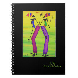 Wasserfarbe, Freude und Glück Notizblock