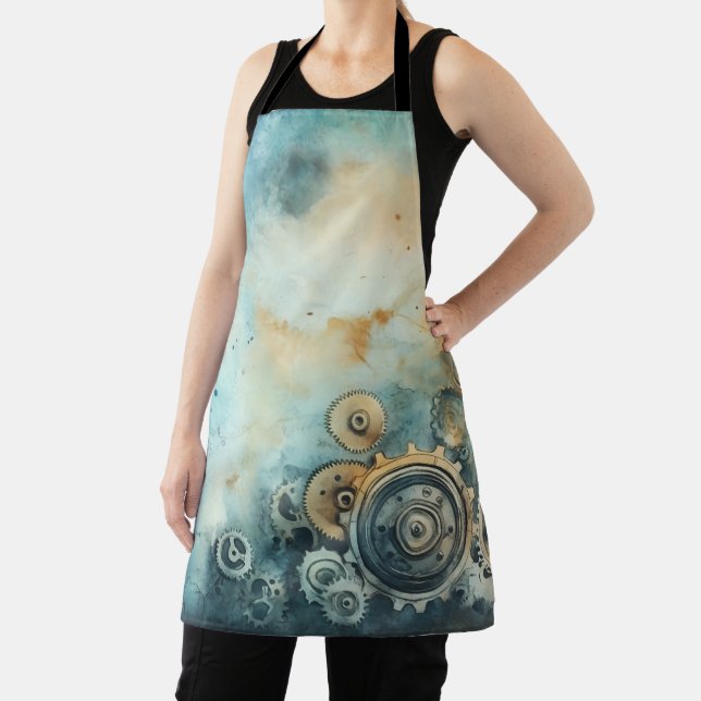 Wasserfarbe für Steampengeere - Uhrwerk Schürze (InSitu)