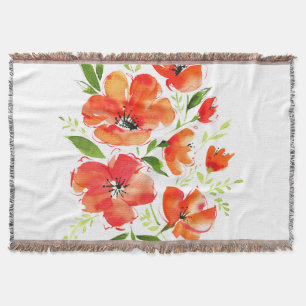 Wasserfarbe für Ziermohnchen: Abgeschieden Bouquet Decke