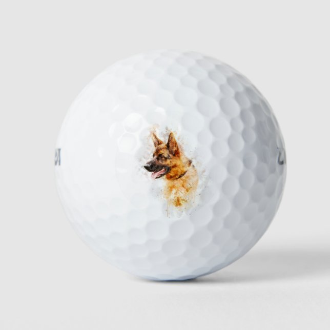 Wasserfarbe Golfball (Vorderseite)