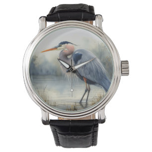 Wasserfarbe Grosses Blaues Meer Armbanduhr