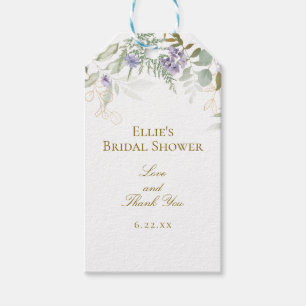 Wasserfarbe-Grün-Hochzeit-Braut-Party Geschenkanhänger