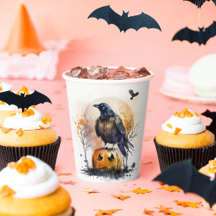 Wasserfarbe Halloween Pappbecher