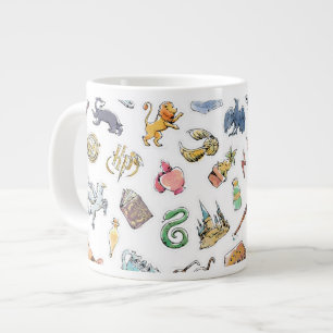 Wasserfarbe Harry Potter Icons Jumbo-Tasse