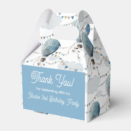 Wasserfarbe Heißluftballon weiß // Geschenkschachtel