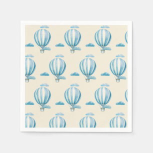 Wasserfarbe Heißluftballons Serviette