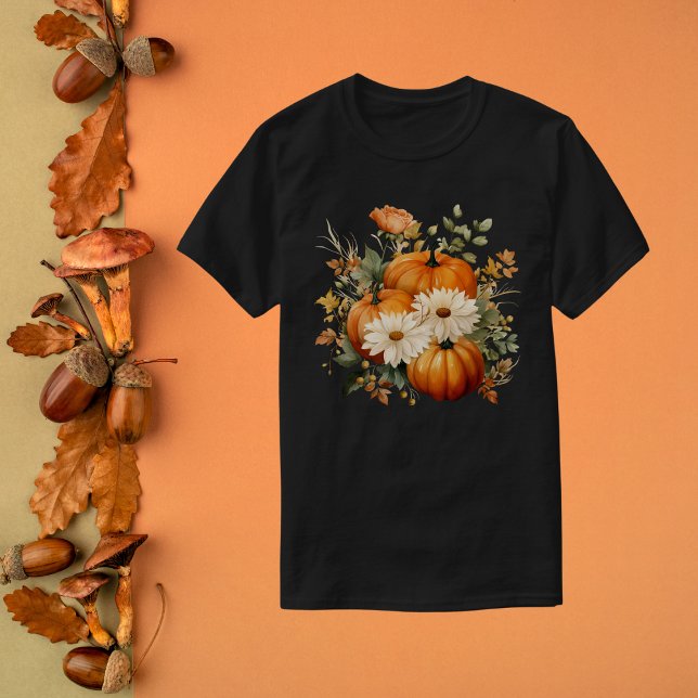 Wasserfarbe Herbstpumpen T-Shirt (Von Creator hochgeladen)