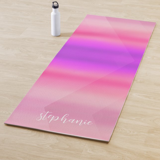 Wasserfarbe Hot Pink Moderne Yoga Mat Yogamatte (Beispiel)