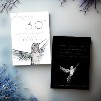 Wasserfarbe Hummingbird JEDE Einladung zum Geburts