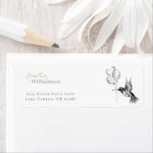 Wasserfarbe Hummingbird und Balloons