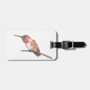 Wasserfarbe Hummingvogel Gepäckanhänger