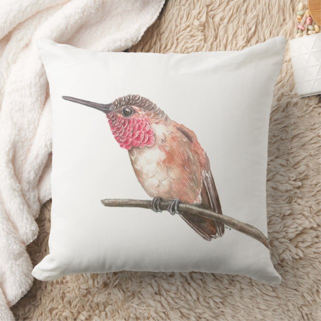 Wasserfarbe Hummingvogel Kissen (Decke)