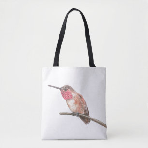 Wasserfarbe Hummingvogel Tasche