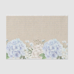 Wasserfarbe Hydrangea Gedicht Kalligrafie Decoupag Seidenpapier