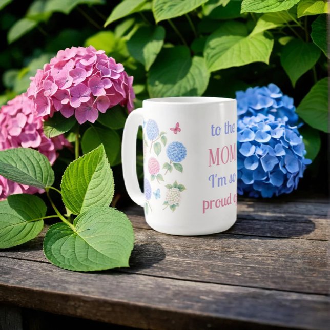 Wasserfarbe Hydrangea Tasse - auf die Mama bin ich (Von Creator hochgeladen)