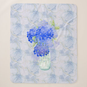 Wasserfarbe Hydrengea Garden Blume Lila Florenz Sherpadecke