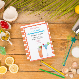 Wasserfarbe Ich bin kostenlos Scheidung ist die le Einladung