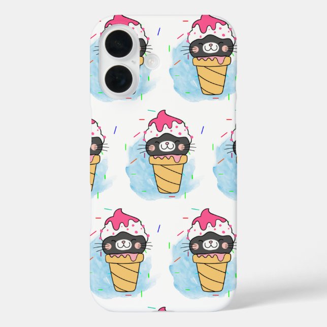 Wasserfarbe iPhone 16 Hülle (Rückseite)