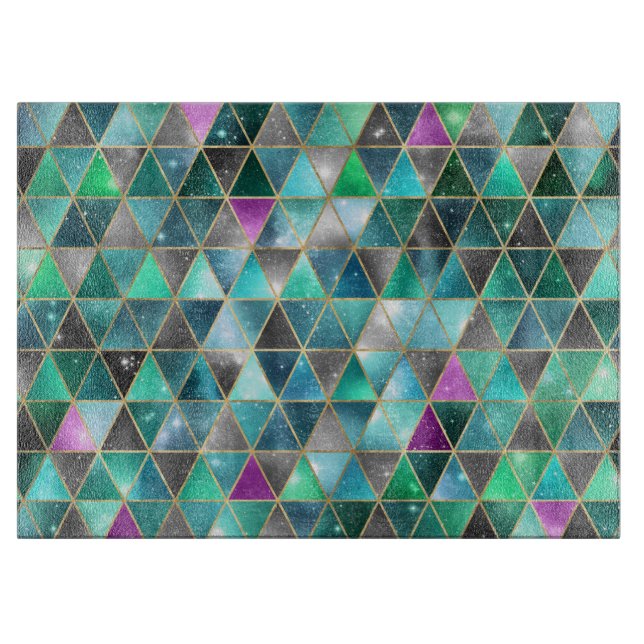 Wasserfarbe Isometrisch mit Gold und Marmor Schneidebrett (Vorderseite)