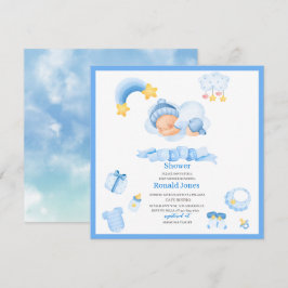 Wasserfarbe ist Boho Kinderzimmer Baby Showe Einladung