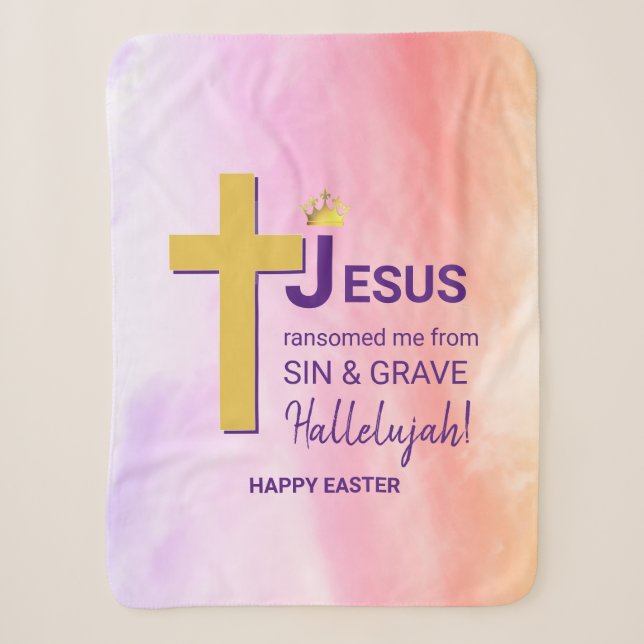 Wasserfarbe JESUS RANSOMEMEME Christlich Ostern Sherpadecke (Vorderseite)
