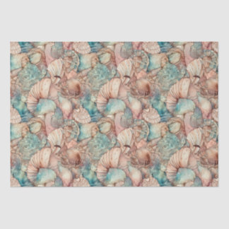 Wasserfarbe Jugendstil Muster Seidenpapier