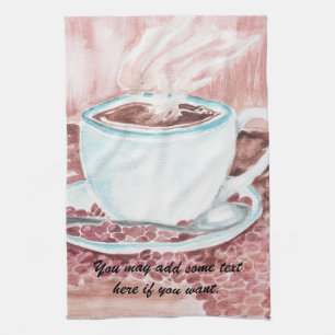 Wasserfarbe Kaffeetücher Handtuch