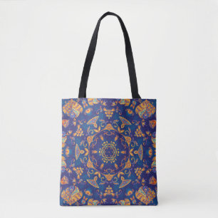 Wasserfarbe Kaleidoskop Mandala Orientalisches Des Tasche